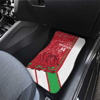 Wales Football Custom Car Mats 2026 Come On Cymru Grunge Style - Wonder Print Shop