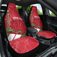 Wales Football Custom Car Seat Cover 2026 Come On Cymru Grunge Style - Wonder Print Shop