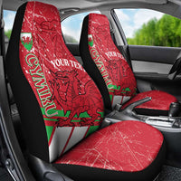 Wales Football Custom Car Seat Cover 2026 Come On Cymru Grunge Style - Wonder Print Shop