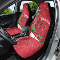 Wales Football Custom Car Seat Cover 2026 Come On Cymru Grunge Style - Wonder Print Shop
