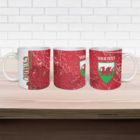 Wales Football Custom Ceramic Mug 2026 Come On Cymru Grunge Style - Wonder Print Shop