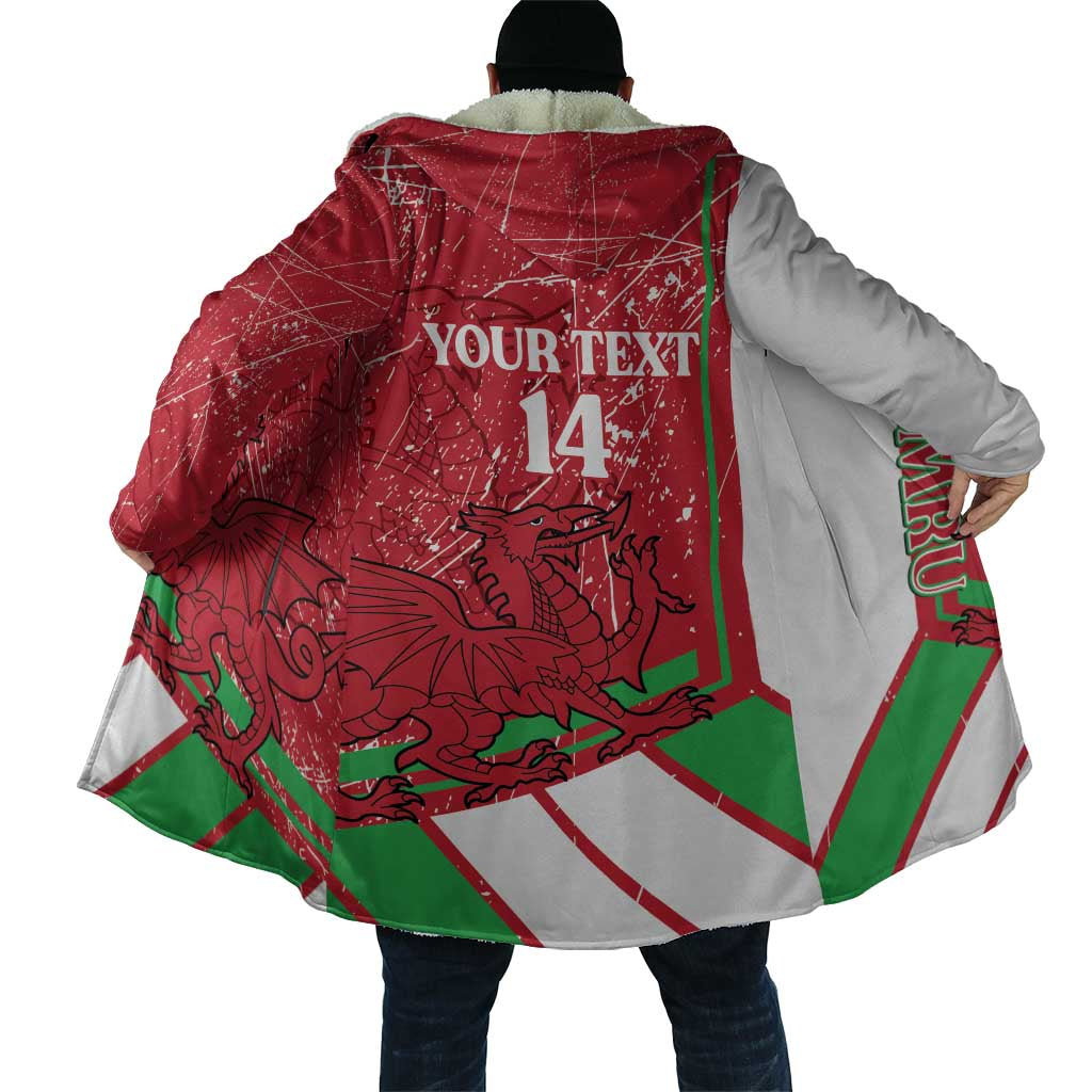 Wales Football Custom Cloak 2026 Come On Cymru Grunge Style - Wonder Print Shop