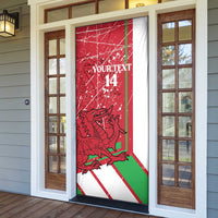 Wales Football Custom Door Cover 2026 Come On Cymru Grunge Style - Wonder Print Shop