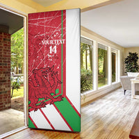 Wales Football Custom Door Cover 2026 Come On Cymru Grunge Style - Wonder Print Shop
