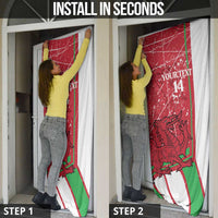 Wales Football Custom Door Cover 2026 Come On Cymru Grunge Style - Wonder Print Shop