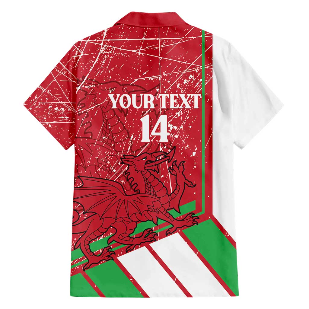 Wales Football Custom Family Matching Off Shoulder Maxi Dress and Hawaiian Shirt 2026 Come On Cymru Grunge Style - Wonder Print Shop