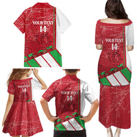 Wales Football Custom Family Matching Puletasi and Hawaiian Shirt 2026 Come On Cymru Grunge Style - Wonder Print Shop