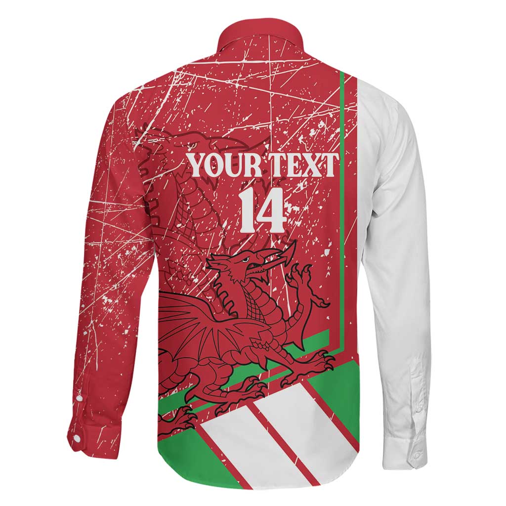 Wales Football Custom Family Matching Tank Maxi Dress and Hawaiian Shirt 2026 Come On Cymru Grunge Style - Wonder Print Shop
