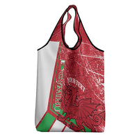 Wales Football Custom Grocery Bag 2026 Come On Cymru Grunge Style - Wonder Print Shop