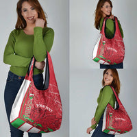 Wales Football Custom Grocery Bag 2026 Come On Cymru Grunge Style - Wonder Print Shop