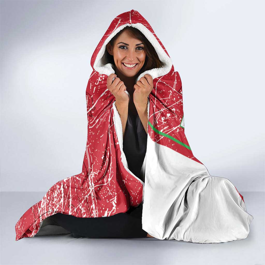 Wales Football Custom Hooded Blanket 2026 Come On Cymru Grunge Style - Wonder Print Shop