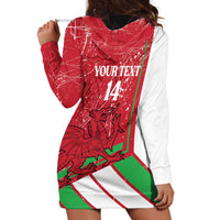Wales Football Custom Hoodie Dress 2026 Come On Cymru Grunge Style - Wonder Print Shop