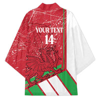 Wales Football Custom Kimono 2026 Come On Cymru Grunge Style - Wonder Print Shop