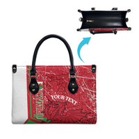 Wales Football Custom Leather Bag 2026 Come On Cymru Grunge Style - Wonder Print Shop
