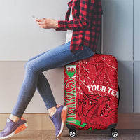 Wales Football Custom Luggage Cover 2026 Come On Cymru Grunge Style - Wonder Print Shop
