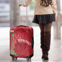 Wales Football Custom Luggage Cover 2026 Come On Cymru Grunge Style - Wonder Print Shop
