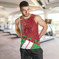 Wales Football Custom Men Tank Top 2026 Come On Cymru Grunge Style - Wonder Print Shop