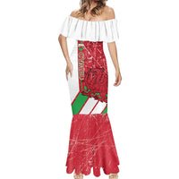 Wales Football Custom Mermaid Dress 2026 Come On Cymru Grunge Style - Wonder Print Shop
