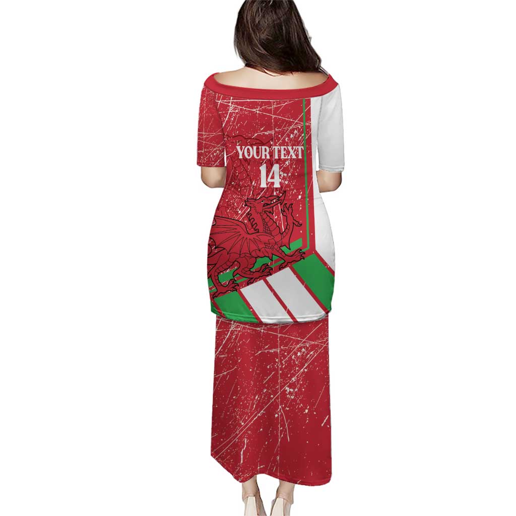 Wales Football Custom Puletasi 2026 Come On Cymru Grunge Style - Wonder Print Shop