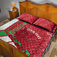 Wales Football Custom Quilt Bed Set 2026 Come On Cymru Grunge Style - Wonder Print Shop