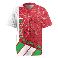 Wales Football Custom Rugby Jersey 2026 Come On Cymru Grunge Style - Wonder Print Shop