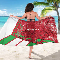 Wales Football Custom Sarong 2026 Come On Cymru Grunge Style - Wonder Print Shop
