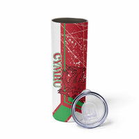 Wales Football Custom Skinny Tumbler 2026 Come On Cymru Grunge Style - Wonder Print Shop