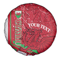 Wales Football Custom Spare Tire Cover 2026 Come On Cymru Grunge Style - Wonder Print Shop