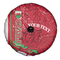 Wales Football Custom Spare Tire Cover 2026 Come On Cymru Grunge Style - Wonder Print Shop