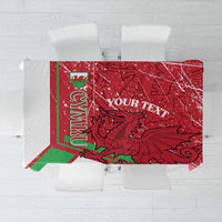 Wales Football Custom Tablecloth 2026 Come On Cymru Grunge Style - Wonder Print Shop