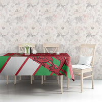 Wales Football Custom Tablecloth 2026 Come On Cymru Grunge Style - Wonder Print Shop