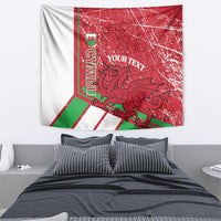 Wales Football Custom Tapestry 2026 Come On Cymru Grunge Style - Wonder Print Shop