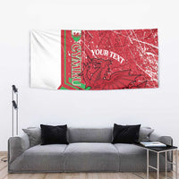 Wales Football Custom Tapestry 2026 Come On Cymru Grunge Style - Wonder Print Shop