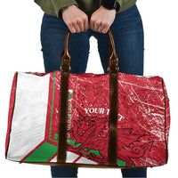 Wales Football Custom Travel Bag 2026 Come On Cymru Grunge Style - Wonder Print Shop