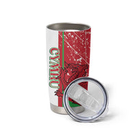 Wales Football Custom Tumbler Cup 2026 Come On Cymru Grunge Style - Wonder Print Shop