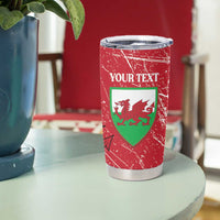 Wales Football Custom Tumbler Cup 2026 Come On Cymru Grunge Style - Wonder Print Shop