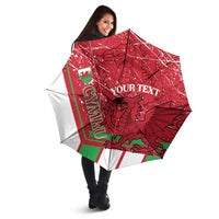 Wales Football Custom Umbrella 2026 Come On Cymru Grunge Style - Wonder Print Shop