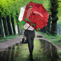Wales Football Custom Umbrella 2026 Come On Cymru Grunge Style - Wonder Print Shop
