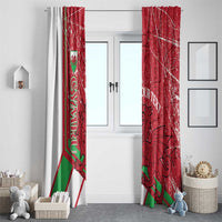 Wales Football Custom Window Curtain 2026 Come On Cymru Grunge Style - Wonder Print Shop