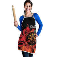 Wales Darts Apron Cymru Dragon Gem Ymlaen Flaming Vibes - Wonder Print Shop