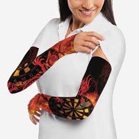 Wales Darts Arm Sleeves Cymru Dragon Gem Ymlaen Flaming Vibes - Wonder Print Shop