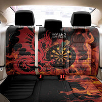 Wales Darts Back Car Seat Cover Cymru Dragon Gem Ymlaen Flaming Vibes - Wonder Print Shop