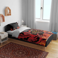 Wales Darts Bedding Set Cymru Dragon Gem Ymlaen Flaming Vibes - Wonder Print Shop