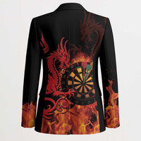 Wales Darts Blazer Cymru Dragon Gem Ymlaen Flaming Vibes - Wonder Print Shop