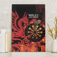 Wales Darts Canvas Wall Art Cymru Dragon Gem Ymlaen Flaming Vibes - Wonder Print Shop