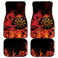 Wales Darts Car Mats Cymru Dragon Gem Ymlaen Flaming Vibes - Wonder Print Shop