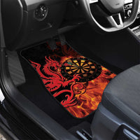 Wales Darts Car Mats Cymru Dragon Gem Ymlaen Flaming Vibes - Wonder Print Shop