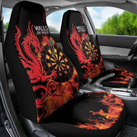 Wales Darts Car Seat Cover Cymru Dragon Gem Ymlaen Flaming Vibes - Wonder Print Shop