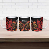 Wales Darts Ceramic Mug Cymru Dragon Gem Ymlaen Flaming Vibes - Wonder Print Shop