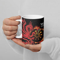 Wales Darts Ceramic Mug Cymru Dragon Gem Ymlaen Flaming Vibes - Wonder Print Shop